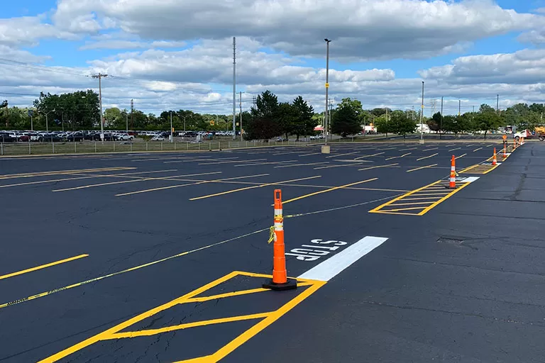 Professional Line Striping Services Metamora Mi